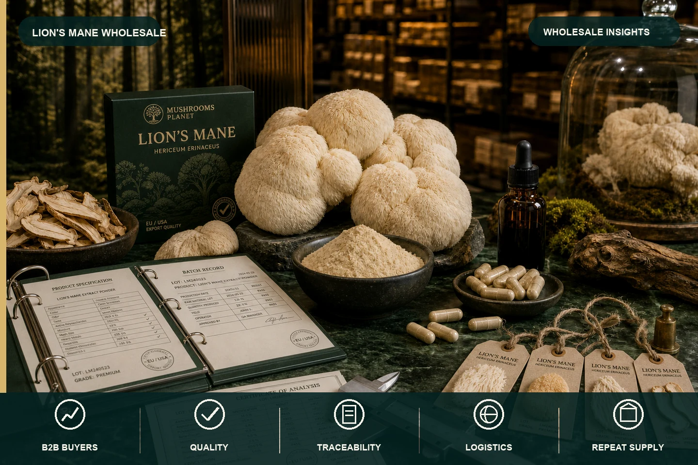 Lion's Mane 卸売購入者ガイド